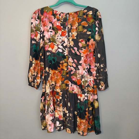 EUC Anthropologie Meadow Rue Minutiae Floral Mini Dress Size 6 - Picture 6 of 7